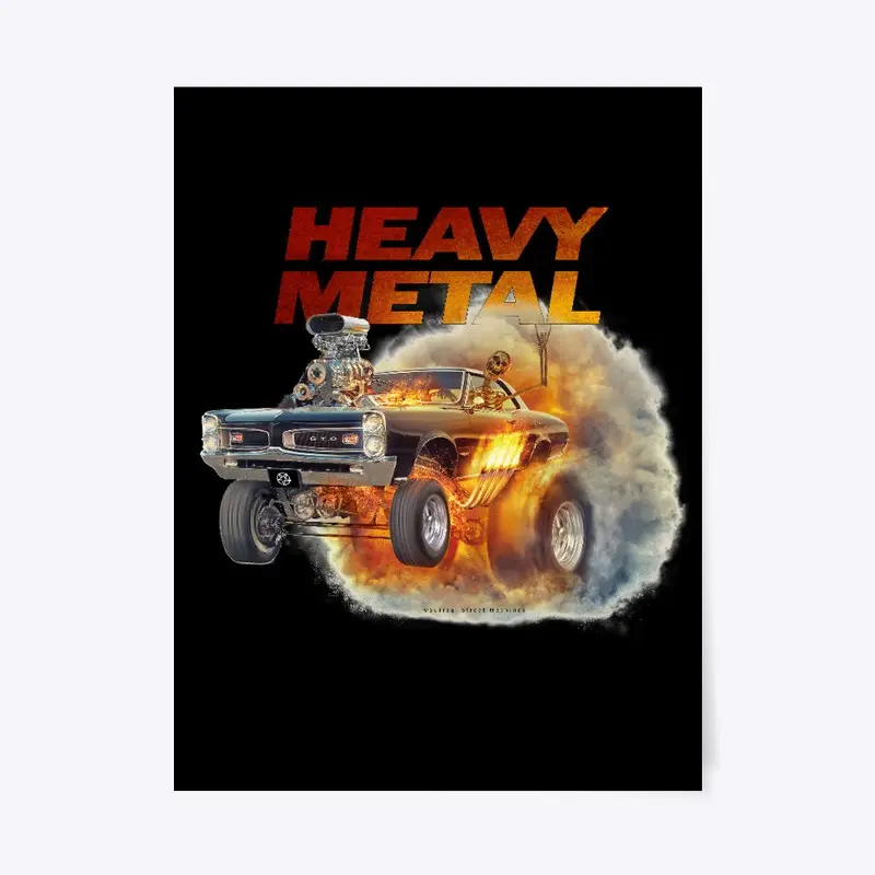 Heavy Metal 70's muscle car shirt 